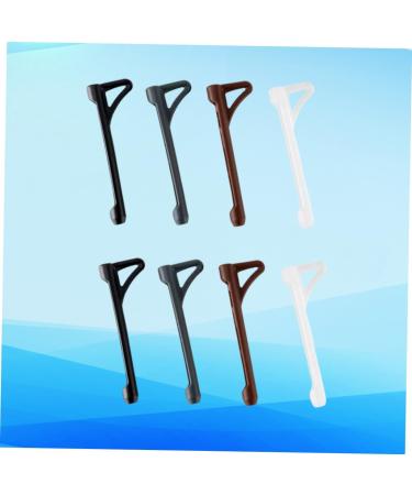 Lurrose Silicone Temple Tips - 4 Pairs Glasses Tube Holders & Ear Pads | Anti-Slip Glasses Band Holder for Comfort & Stability - Buy Online on GoSupps.com
