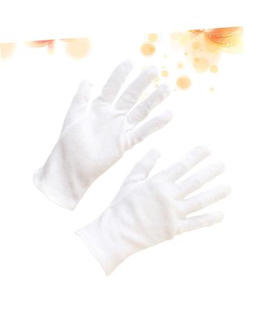 CLISPEED 24 Pairs Warm Work Gloves Coin Gloves Cotton Hand Moisturizer Gloves Anti-spitting Work Gloves Hair Salon Gloves Hand Gloves Warm Gloves White Moisturizing Labor Protection Cotton - Buy Online on GoSupps.com