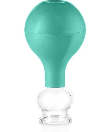 Pulox Cupping Glass Set of 5 - Real Glass Suction Cups (25mm 32mm 40mm 52mm 62mm) - Green | International Shipping Available - Buy Online on GoSupps.com