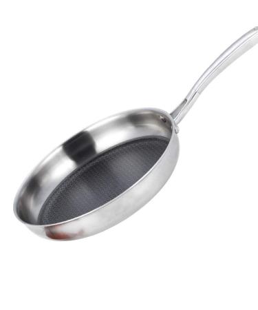DameCo Induction Pot Saucepan Frying pan Non-Stick Pan Stainless Steel Frying Pan Omelette Pan Breakfast Pot Nonstick Metal Utensil Saucepan Frying Pan (Size : 30CM) () Interesting