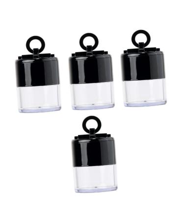 Housoutil 4pcs Loose Powder Box Powder Box Blusher Powder Puff Makeup Powder Boxes Empty Box Miss Portable