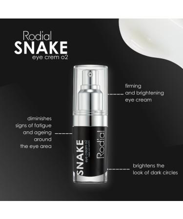 Rodial Snake Eye Cream 02 30 ml - Cr me Contour des Yeux Raffermissante Rides et Ridules Formule Cr me L g re et Velout e Technologie Tripeptide pour un Teint Liss  - Buy Online on GoSupps.com