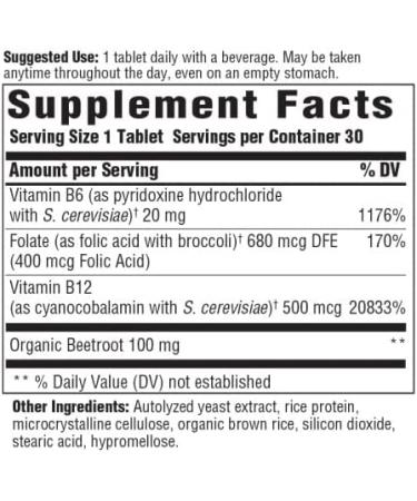MegaFood Vegan B12 - 30 Tablets | Essential Vegan Vitamin Supplement - Buy Online on GoSupps.com