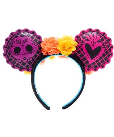 Disney Parks Minnie Mouse Dia De Los Muertos (Day of the Dead) Ears Hairband Headband - Buy Online on GoSupps.com