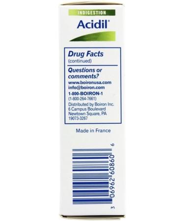 Boiron Acidil Heartburn Relief 60 Tablets - Fast-Acting Natural Remedy - Buy Online on GoSupps.com