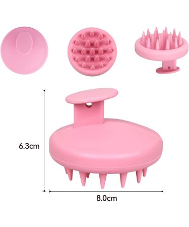 Silicone Scalp Massage Brush | Stimulate Hair Growth & Improve Blood Flow | Relaxing Pink Shampoo Brush - Buy Online on GoSupps.com