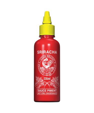 Ayam AYAM Sriracha Chili Sauce | Spicy | Fresh Crushed Chili Peppers | Authentic Asian Flavors | High Quality | Healthy Eating | Gluten Free | Glutamate Free | No Preservatives - 235ml - Pack of 6