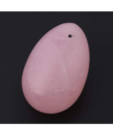 Rose Quartz Egg Oval Rose Quartz Yoni Egg Massage Stone Postpartum Recovery Kegel Exercise Gemstone Gemstone Egg