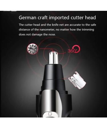Professional Rechargeable Ear & Nose Hair Trimmer - Painless Waterproof Dual Edge Blades for Men & Women | Shop Now - Buy Online on GoSupps.com