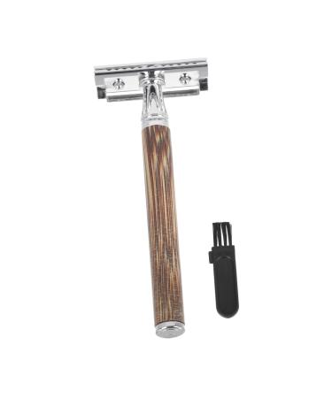 Hemoton 1 Set Manual Shaver Men Hair Razor Handle Manual Razor Mustache Clipper Double-sided Shaver Manual Face Trimmer Safe Shaver Mens Razors Major Beard The Handle Is