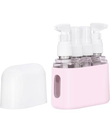 Portable Travel Pump Bottle Set for Toiletries & Lotions - Pink | Ideal for International Travel - Buy Online on GoSupps.com