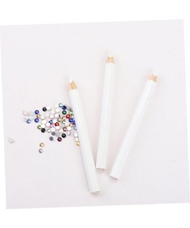 DOITOOL 40 Pcs Nail Point Drill Pencil Nail Diamonds Rhinestones Pens + Pencil Rhinestone Sticky Pen Nails Gems Nail Art Tools Crayons Nail Art Wax Pen Wood White Picking Tools Manicure - Buy Online on GoSupps.com