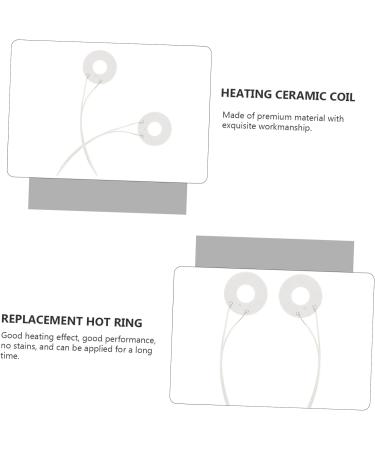 Beavorty 4 Pcs White Plastic Heating Appliance Repair 9.5X2.5CMx2pcs Whitex2pcs - Buy Online on GoSupps.com