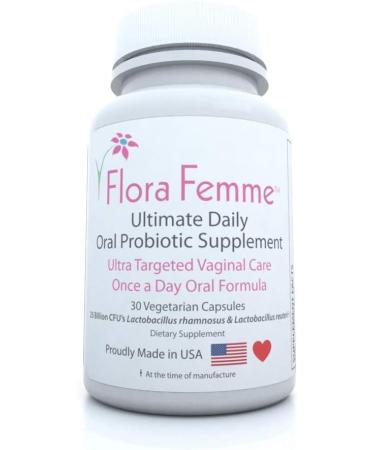 FLORAFEMME Ultimate Oral Probiotic Supplement - Supports Urinary Tract & Vaginal Health - Eliminates Odor, Balances pH & Restores Gut Flora - Women's Blend - Buy Online on GoSupps.com
