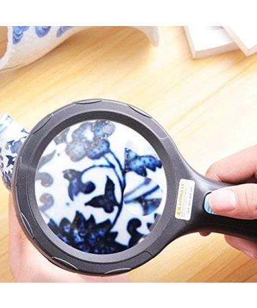 Reading Magnifying Glass Portable Handheld LED Illuminated Extra Large Lens Elderly Children Reading Magnifier Good Times - Buy Online on GoSupps.com