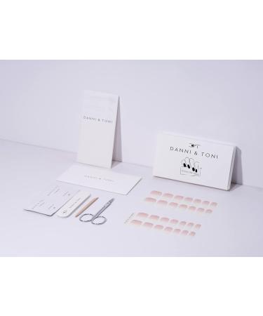 DANNI & TONI Semi Cured Gel Nail Strips - In The Mood for Love | Ombre Glitter Nail Stickers (28 Stickers) - Gift for Women - Buy Online on GoSupps.com