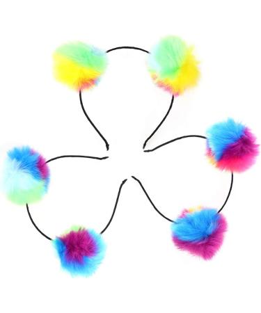 Frcolor Fuzzy Ball Cat Ear Headband - 3pcs Christmas Hairband Accessories for Kids | Cute & Colorful Gift - Buy Online on GoSupps.com