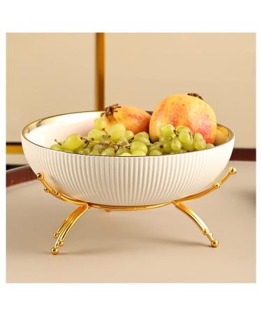Fruit Basket Fruit Bowl Ceramic Fruit Bowl Modern Fruit Basket for Fruit Vegetables Breads Snacks Practical Fruit Holder Storage for Kitchen Counter Kitchen Organizers and Storage (Color : B)
