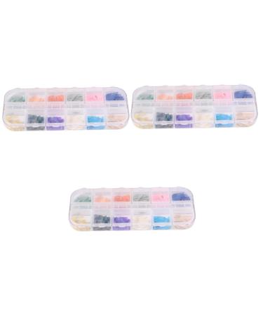 Beaupretty Nail Decals 3 Boxes Nail Art Craft Rhinestone Nail Flatback Embellishments Nail Crystal Jewelry Nail Art Jewelry Charms Nail Shell Slices Gems for Nails Decorations Manicure