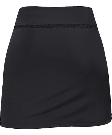 BLEVONH Women Tennis Skirts with Inner Shorts and Pockets - Black Large - Buy Online on GoSupps.com