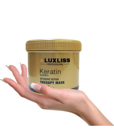 Luxliss Keratin Intensive Repair Therapy Hair Mask for Dry, Damaged Hair & Scalp - Buy Online on GoSupps.com