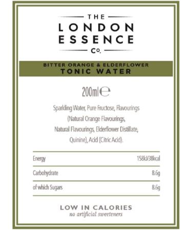 The London Essence Co. Eau tonique orange sanguine et fleur de sureau 24 bouteilles de 200 ml - Buy Online on GoSupps.com