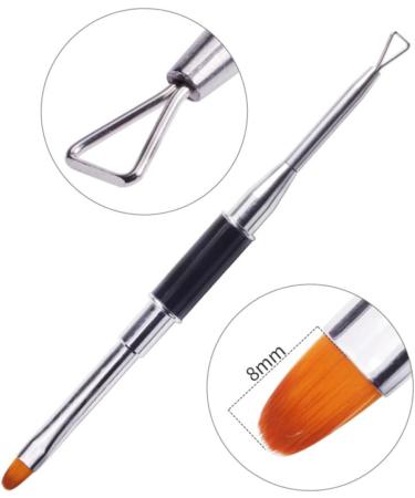 Beaupretty Nail Brush nail art Nail Polish Brush Nail Art Tips Builder Nail Tips Nail Art brush nail art Nail Kolinsky Brush manicure nail dual purpose double-ended Nail Painting Brush - Buy Online on GoSupps.com