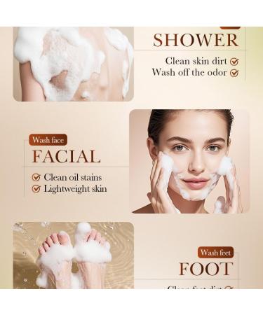  AJOG Kaki Soap Anti-Odor Deep Cleansing Moisturizing and Purifying Softens Skin 100g Vegetable Soap for Men and Women Face and Body Cleansing (2PCS) - Buy Online on GoSupps.com