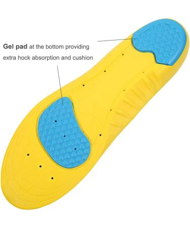 Memory Foam Insoles for Men Women & Kids - Arch Support Cushion & Shock Absorption Relieve Foot Pain (L Size: M 8-12 / W 10-15) - International Shipping Available - Buy Online on GoSupps.com