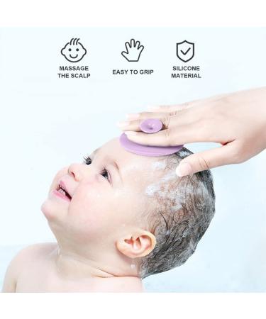 Sioppkik 3PCs Silicone Baby Bath Set & Adult Cleaning Brushes | Baby Shampoo Brush Face Scrubbing Peeling Tool | Ideal for Gentle Care - Buy Online on GoSupps.com
