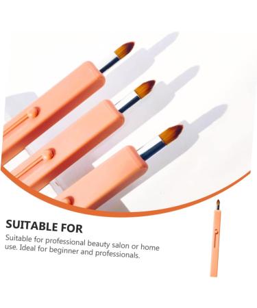 PLAFOPE 1pc Retractable Lip Brush Retractable Lipstick Brush Lip Scrubber Lipstick Gloss Applicator Travel Makeup Brush Lip Tint Brush Cosmetics Brush Tool Flat Concealer Brush Plastic - Buy Online on GoSupps.com