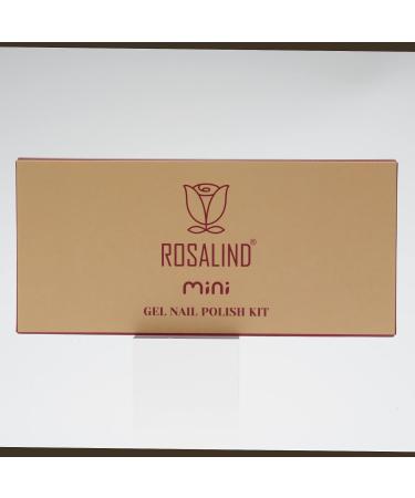 Rosalind UV Nail Polish Set - 6 Pastel Colors: Black Brown Nude & Silver | Gel Nail Art Varnish - Buy Online on GoSupps.com