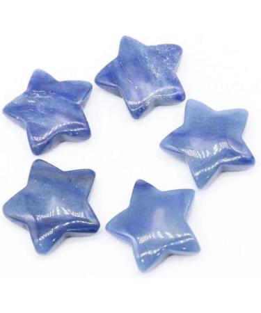 Double Happy Healing Crystal Set - 2 Piece Polished Blue Adventurer Mini Star for Spiritual Decoration & Gifts - Buy Online on GoSupps.com