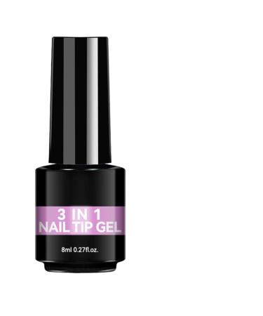 Gel Nail Glue | 8ml Odorless Long-Lasting Adhesive | UV Glue Gel For Beginners Professionals Salons Home Use Manicures Weddings Parties