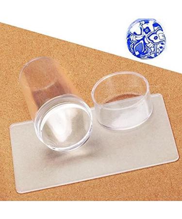 BEAUTYBIGBANG One Piece Clear Silicone Jelly Stamper With Scraper Clear Nail Art Jelly Stamper Nail Art Stamping Stamper for Manicure Tools - Buy Online on GoSupps.com