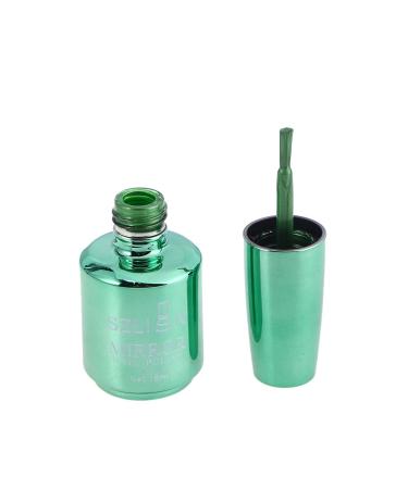 for Metallic Art at Beginners Semi- Nail # Salon Shiny Diy Drying Lasting Non- Mirror Glossy Metal Accessory Green Varnishes Girls Manicure Varnish Lacquers Polish Women Home