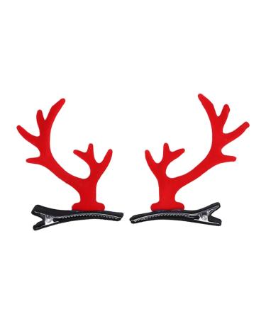 Christmas Reindeer Hair Clips Dragon Horn Antler Hair Ornament | Antler Hair Accessories Antlers Ears Barrettes for Women Girls Family