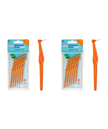 TEPE Angle Interdental Brushes 6 Pack Set (Packaging may vary) (Pack of 2)