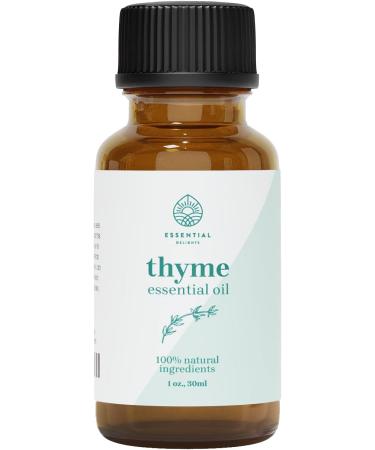 Thyme Essential Oil - Premium Grade for Aromatherapy Soaps Lotions & Candles | Vegan & Cruelty Free | 1 Fl Oz - International Shipping Available - Buy Online on GoSupps.com
