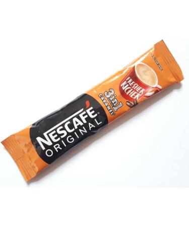 Nescafe Original 3 in 1 Caramel Instant Coffee 1 Cup Stick Sachets (120) - Buy Online on GoSupps.com