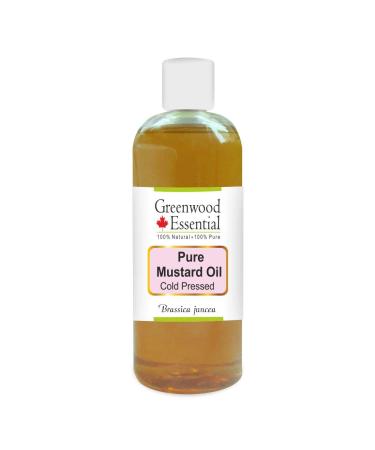 Greenwood Essential Pure Mustard Oil (Brassica juncea) Pure Therapeutic Grade Cold Pressed 200ml (6.76 oz)