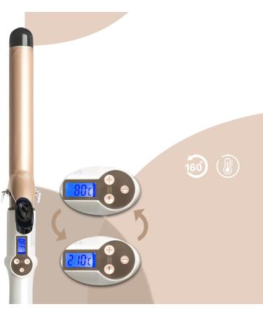 Yuehuam Hair Curling Wand Professional Hot Tools Curling Iron Ceramic Tourmaline Coating Barrel Hair Curler with 14 Heat Settings Salon Hair Styling Wands for All Hair Types 25mm - Buy Online on GoSupps.com