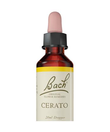 Bach Original Flower Remedies Cerato Natural Flower Essences Vegan formula For Emotional Wellbeing 1 Dropper Bottle x 20 ml Natural Remedy