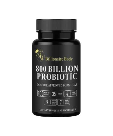 Probiotics for Gut Health (800 Billion CFU) (35 Strains + Enzymes) -Physicians Choice Digestive Enzymes Men Supplements Probioticos Now Probiotic (30 Count) 30 Count (Pack of 1)