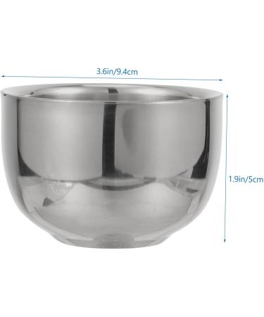 Angoily Stainless Steel Mixing Bowl - Ideal for Hair Dye Shaving Foam & Soap - Essential Shaving Tool & Accessories for Men - Buy Online on GoSupps.com