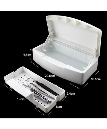 1PC Nail Art Tool Clean Sterilizer Box Disinfection Storage Box Pedicure Manicure Nail Sterilizer Box Nail cleaning box - Buy Online on GoSupps.com