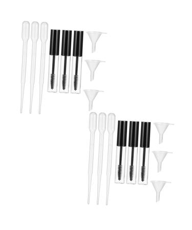 Ipetboom 8 Sets Mascara Tube Perfume Bottles Empty Eyeliner Tubes Plastic Bottle Travel Outdoor Funnel 10X1.5cmx4pcs Assorted Colorx4pcs