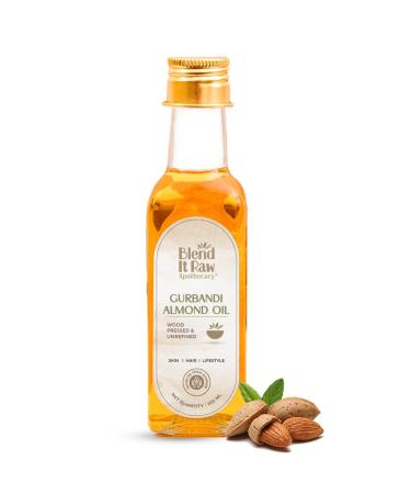 BEMT Gurbandi Almond Oil Cold-Pressed Badam Tel for Baby Massage Skin & Hair Care 100ml