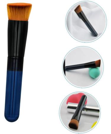 minkissy Inclined Flat Head Makeup Brush Women Cosmetics Brush Foundation Makeup Brush Blush Brush Doll Cake Pan Mahjong Earrings Women Brush for Makeup Fluffy Tool Miss Acrylic 11.5x2cm Black - Buy Online on GoSupps.com