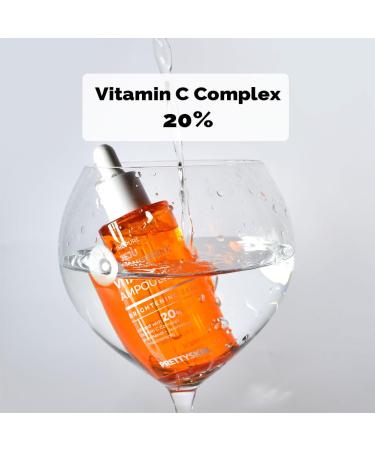 PS.PRETTYSKIN Jeju Tangerine Vitamin C Ampoule 52ml | Hydrating & Soothing Korean Skincare with Panthenol Adenosine & Niacinamide - International Shipping - Buy Online on GoSupps.com